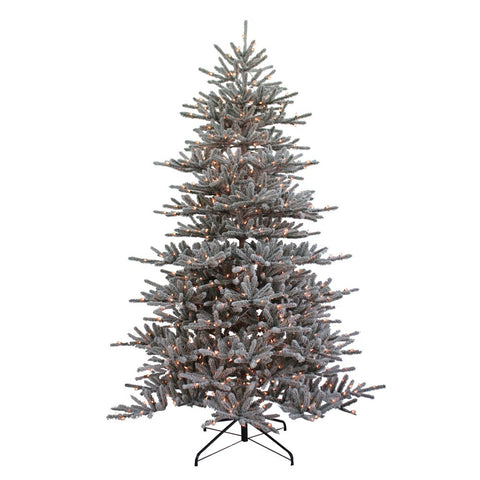 Kurt Adler 9-Foot Pre-Lit Flocked Vail Pine Tree