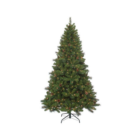 Kurt Adler 7.5-Foot Pre-Lit Clear Burlington Spruce