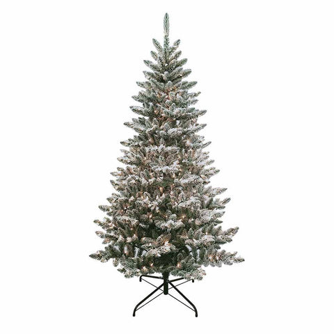 Kurt Adler 6-Foot Pre-Lit Snow Pine Tree