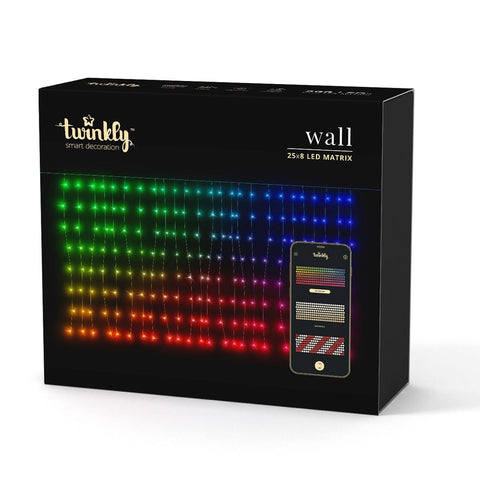 Kurt Adler Twinkly LED 25-Drop 200-Light Icicle App Controlled Light Set