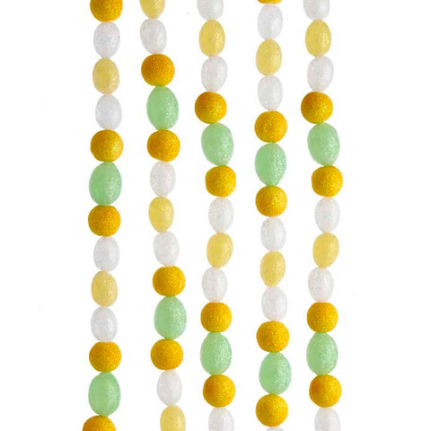Kurt Adler Yellow, Green, Gold and White Lemon Drop Garland (Set of 12)