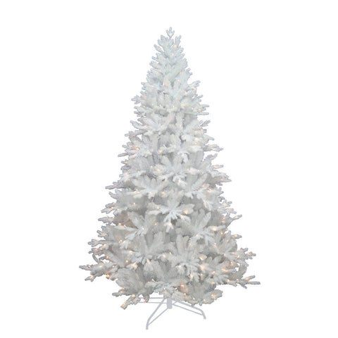 Kurt Adler 7-Foot Pre-Lit Warm White LED Jackson White Pine Tree